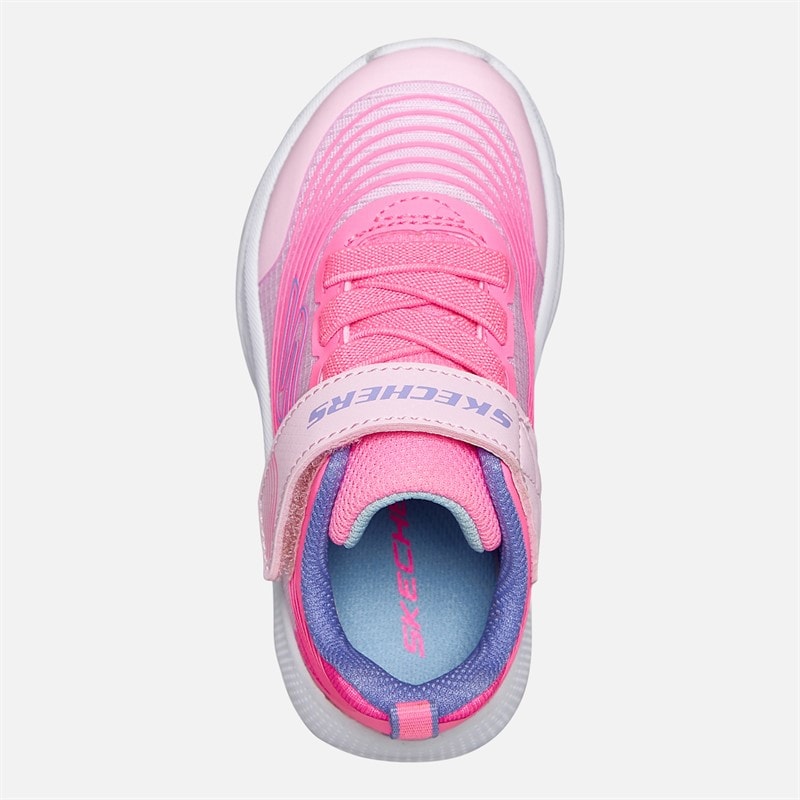 SKECHERS SPORT SKECHERS Infant Girls Microspec Advance Trainers Light Pink/Lavender - Image 4