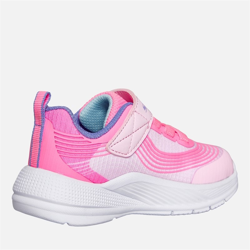 SKECHERS SPORT SKECHERS Infant Girls Microspec Advance Trainers Light Pink/Lavender - Image 5