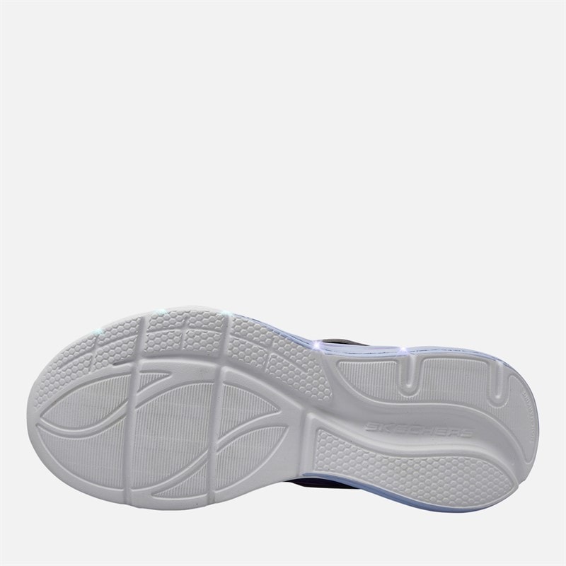SKECHERS SPORT SKECHERS Girls S Lights Cosmic Glow Trainers Navy/Metallic - Image 2