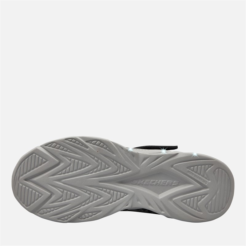 SKECHERS SPORT SKECHERS Junior Boys S Lights Vortex 2.0 Zorento Trainers Black/Yellow - Image 2