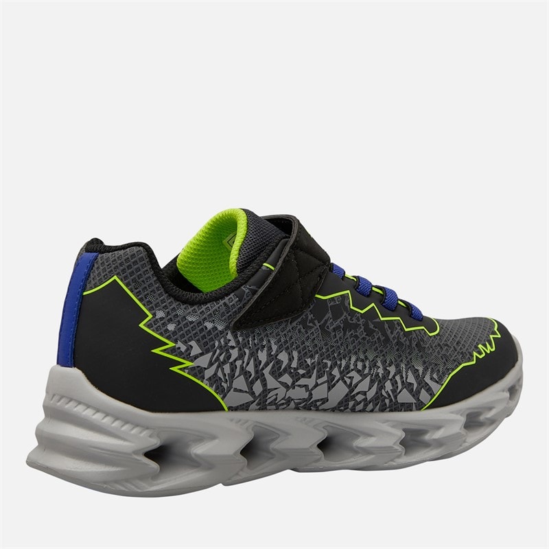 SKECHERS SPORT SKECHERS Junior Boys S Lights Vortex 2.0 Zorento Trainers Black/Yellow - Image 5