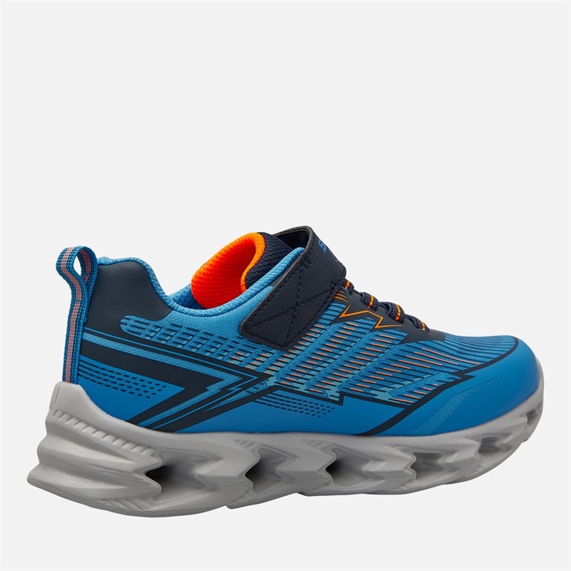 SKECHERS SPORT SKECHERS Junior Boys S Lights Vortex 2.0 Veltrox Trainers Blue/Navy - Image 5