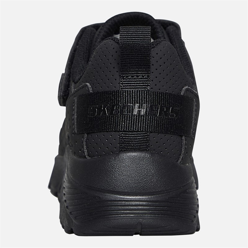 SKECHERS SPORT SKECHERS Boys Uno Lite Donex Trainers Black/Black - Image 3