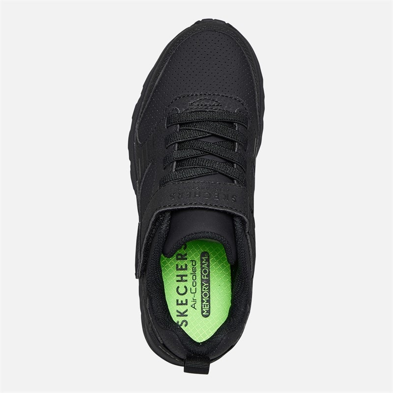 SKECHERS SPORT SKECHERS Boys Uno Lite Donex Trainers Black/Black - Image 4