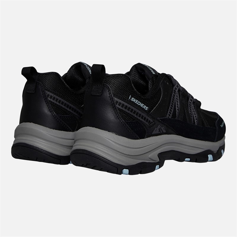 SKECHERS SPORT SKECHERS Womens Trego Lookout Point Waterproof Hiking Shoes Black/Charcoal - Image 3