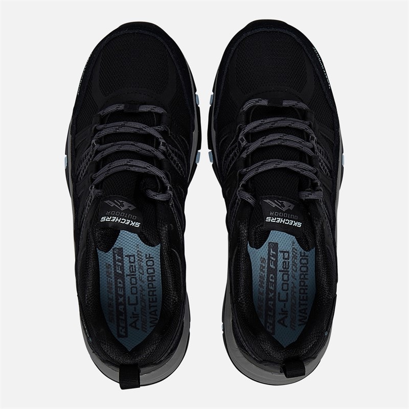 SKECHERS SPORT SKECHERS Womens Trego Lookout Point Waterproof Hiking Shoes Black/Charcoal - Image 4