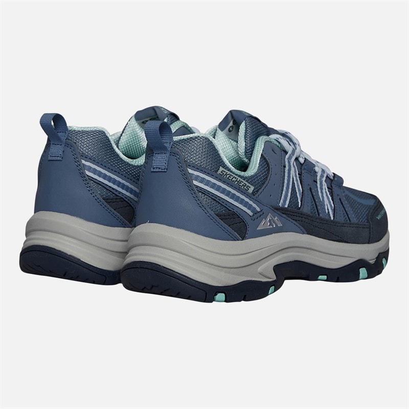 SKECHERS SPORT SKECHERS Womens Trego Lookout Point Waterproof Hiking Shoes Slate - Image 3