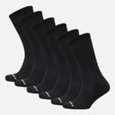 SKECHERS Six Pack Crew Socks Black
