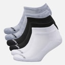 SKECHERS Six Pack No Show Socks White/Black/Grey