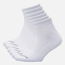 SKECHERS Six Pack Quarter Socks White Traditional