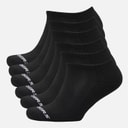SKECHERS Six Pack No Show Socks Black