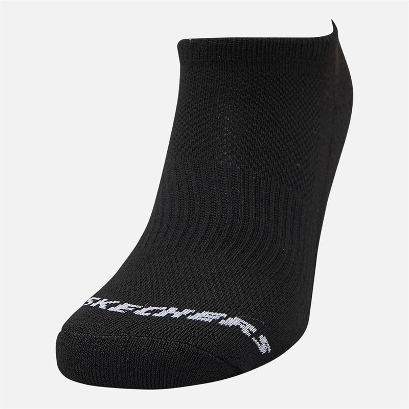 SKECHERS SPORT SKECHERS Six Pack No Show Socks Black - Image 2
