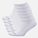 SKECHERS Six Pack No Show Socks White Traditional