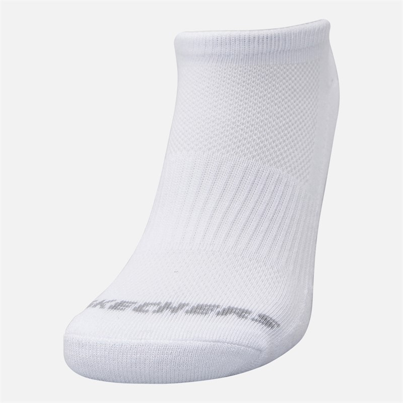 SKECHERS SPORT SKECHERS Six Pack No Show Socks White Traditional - Image 2