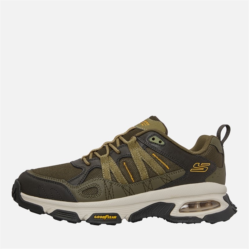 SKECHERS Mens Skech-Air Envoy Buyers Peak Water Repellent Walking Shoes Olive