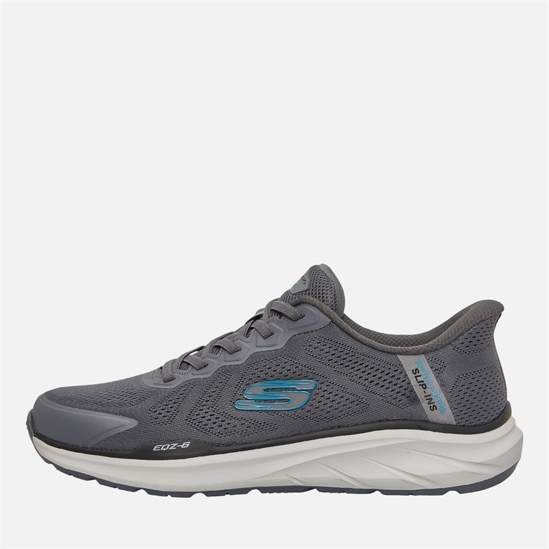 SKECHERS Mens Slip-Ins Relaxed Fit Equilizer 6.0 Durran Trainers Charcoal/Blue