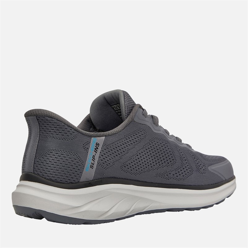 SKECHERS Mens Slip-Ins Relaxed Fit Equilizer 6.0 Durran Trainers Charcoal/Blue - Image 5