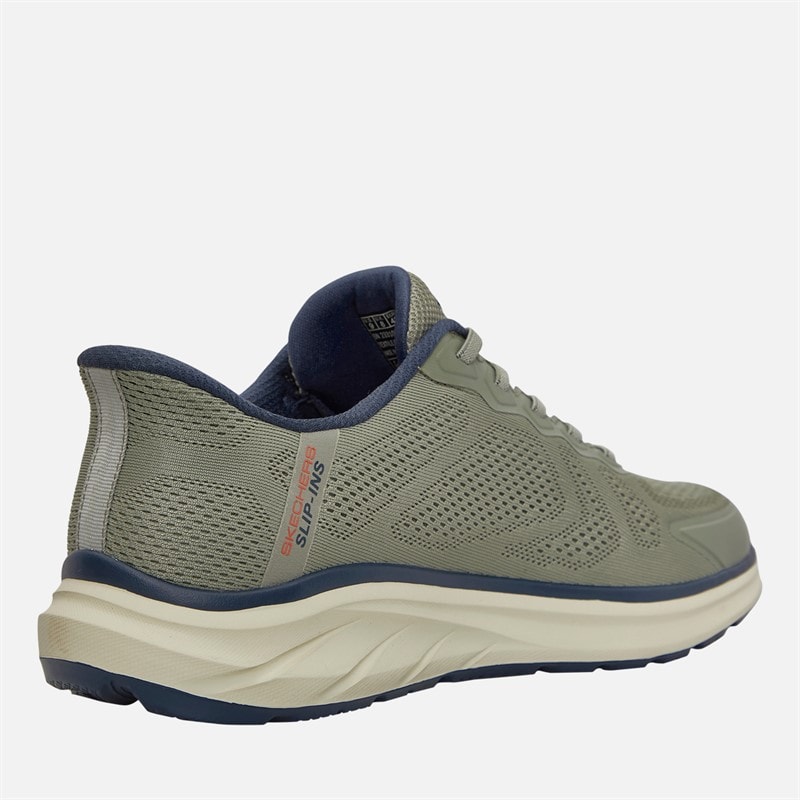 SKECHERS Mens Slip-Ins Relaxed Fit Equilizer 6.0 Durran Trainers Green/Multi - Image 5