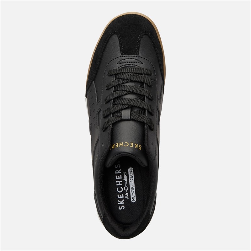 SKECHERS Mens Zinger Manzanilla Totale Trainers Black - Image 4