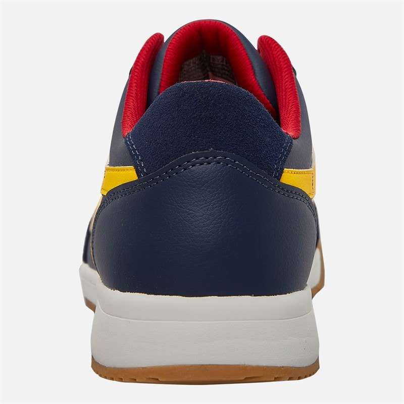 SKECHERS Mens Zinger Manzanilla Totale Trainers Navy/Yellow - Image 3