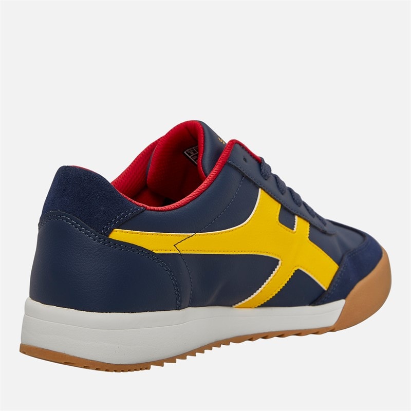 SKECHERS Mens Zinger Manzanilla Totale Trainers Navy/Yellow - Image 5