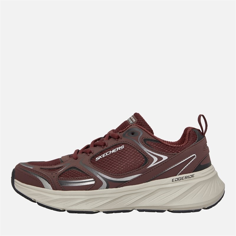 SKECHERS Mens Relaxed Fit Edgeride Exodis Trainers Burgundy - Image 1