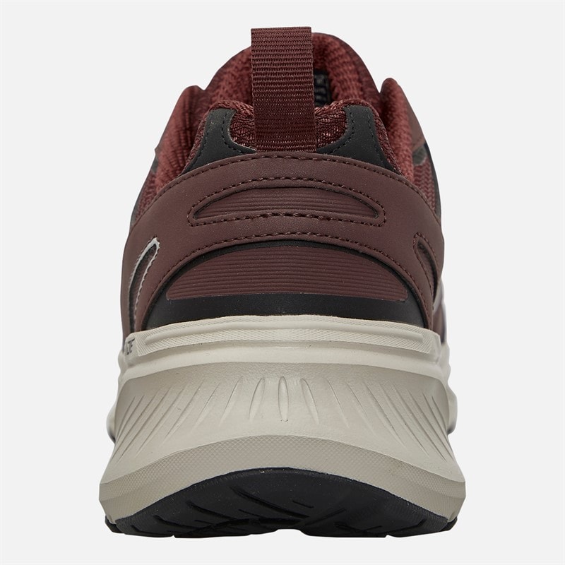 SKECHERS Mens Relaxed Fit Edgeride Exodis Trainers Burgundy - Image 3