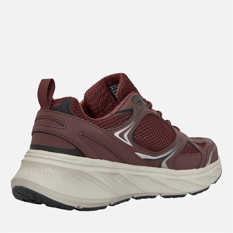 SKECHERS Mens Relaxed Fit Edgeride Exodis Trainers Burgundy - Image 5