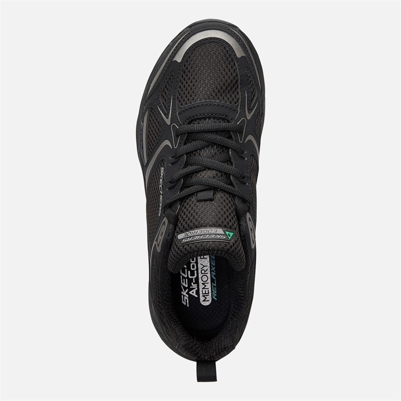 SKECHERS Mens Relaxed Fit Edgeride Exodis Trainers Black - Image 4