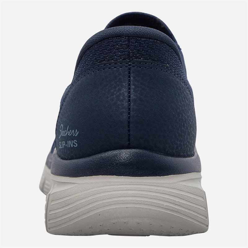 SKECHERS Womens Slip-Ins Graceful Trainers Navy - Image 3