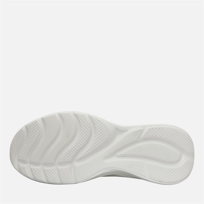 SKECHERS Womens Bobs Sport Squad Waves Still Trainers White/White - Image 2