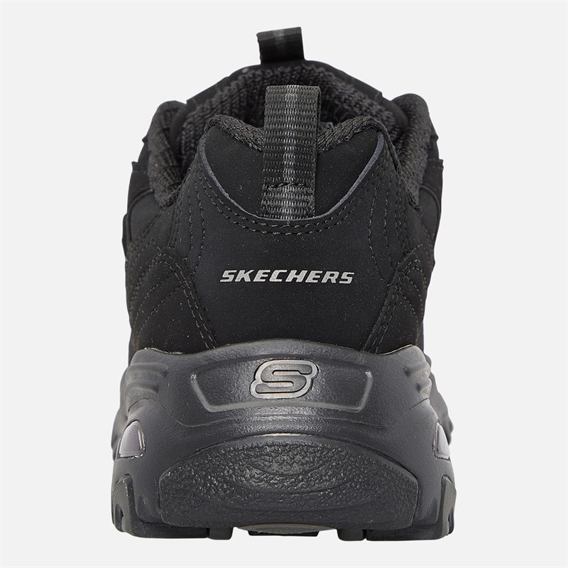 SKECHERS Womens D'Lites Play On Trainers Black - Image 3