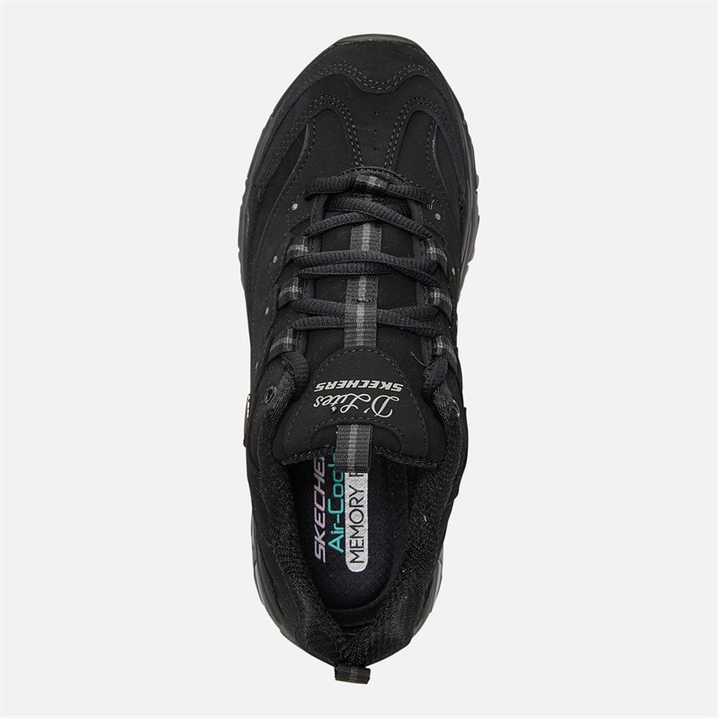SKECHERS Womens D'Lites Play On Trainers Black - Image 4