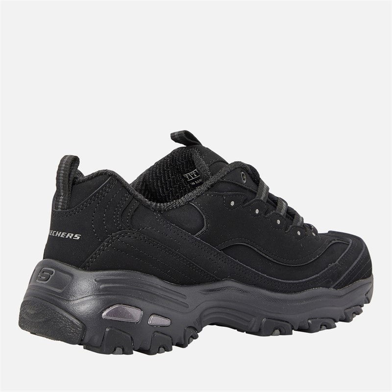 SKECHERS Womens D'Lites Play On Trainers Black - Image 5