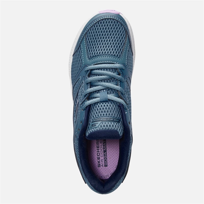 SKECHERS SPORT SKECHERS Womens Go Run Consistent Trainers Blue/Purple - Image 4