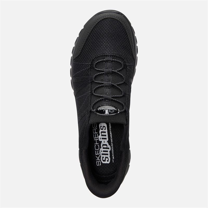 SKECHERS Womens Slip-Ins Graceful Trainers Black - Image 4