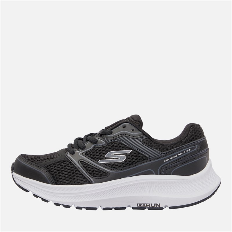 SKECHERS Womens Go Run Consistent Trainers Black/White