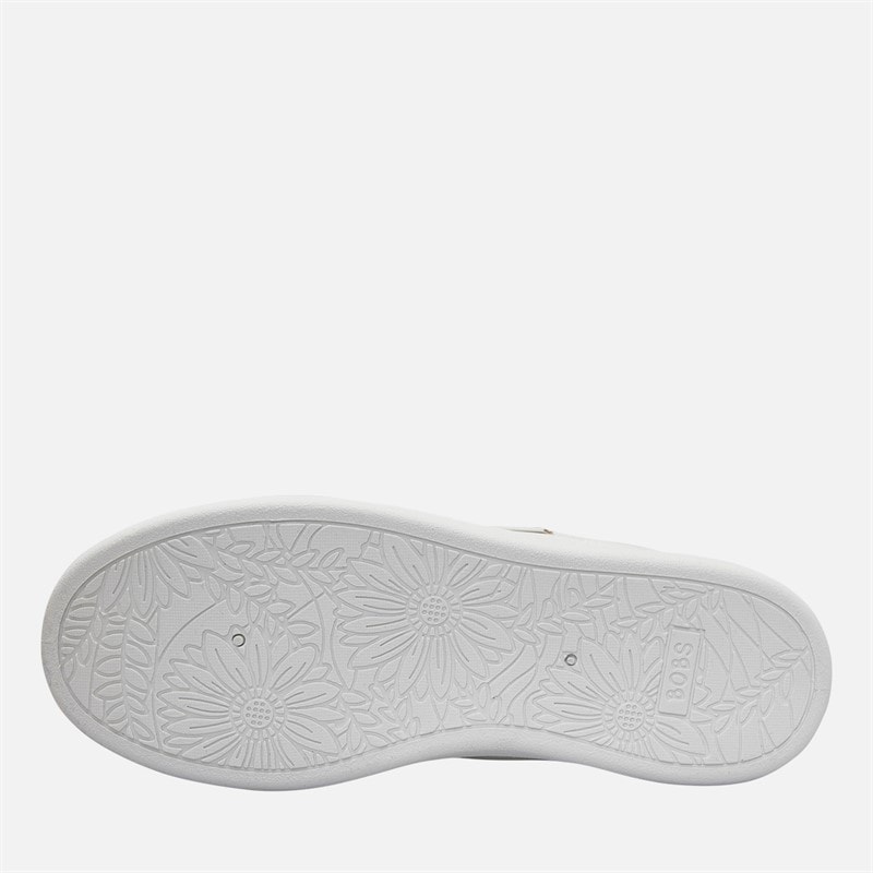 SKECHERS Womens Slip-Ins Bobs D'Vine So Flatte Trainers White/White - Image 2