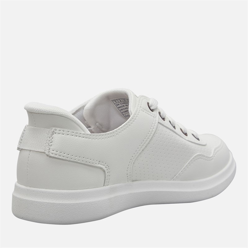 SKECHERS Womens Slip-Ins Bobs D'Vine So Flatte Trainers White/White - Image 5