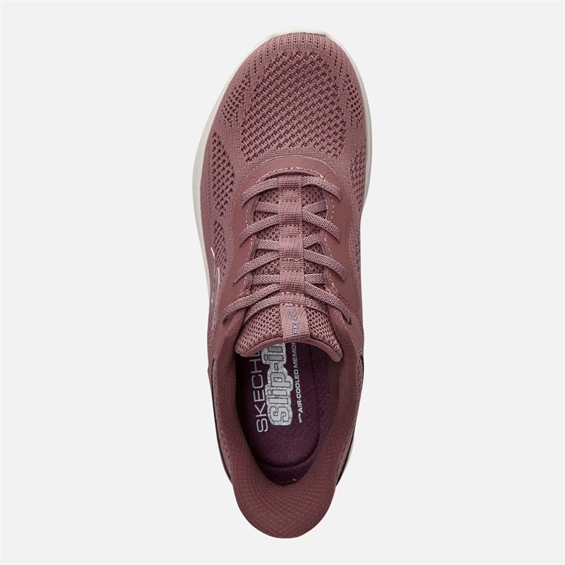 SKECHERS Womens Slip-Ins Skech-Lite Pro 2.0 Smooth Current Trainers Dark Mauve - Image 4