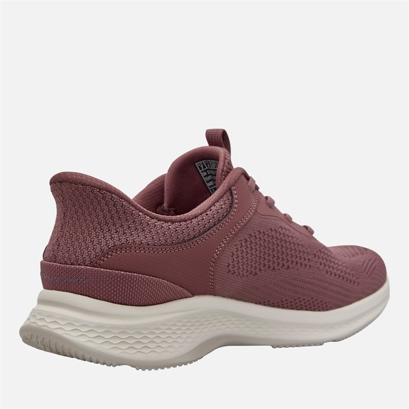 SKECHERS Womens Slip-Ins Skech-Lite Pro 2.0 Smooth Current Trainers Dark Mauve - Image 5