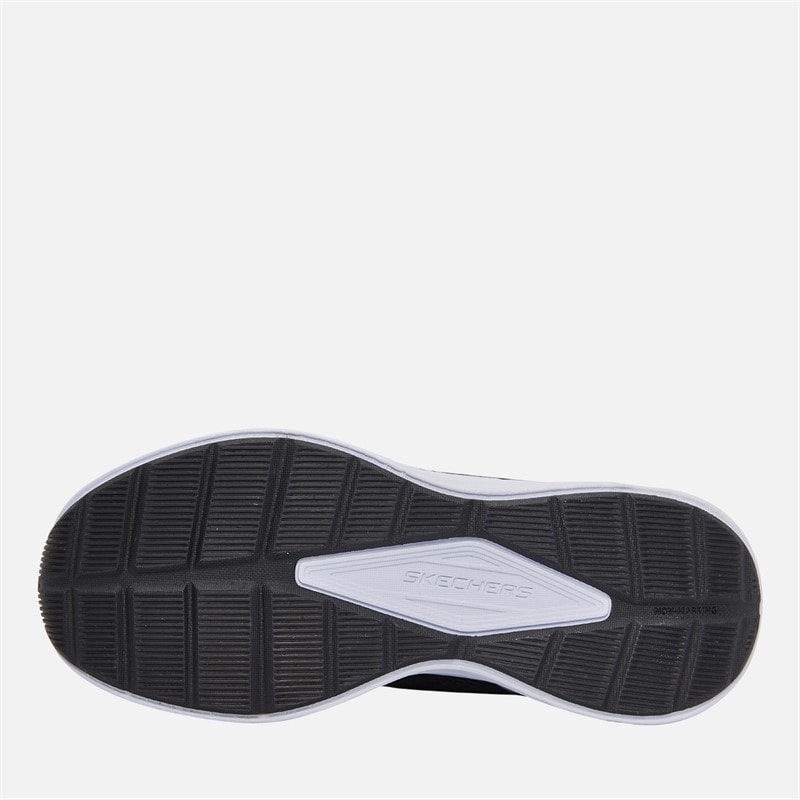 SKECHERS Boys Microspec Tread Cybrex Trainers Black/Silver - Image 2