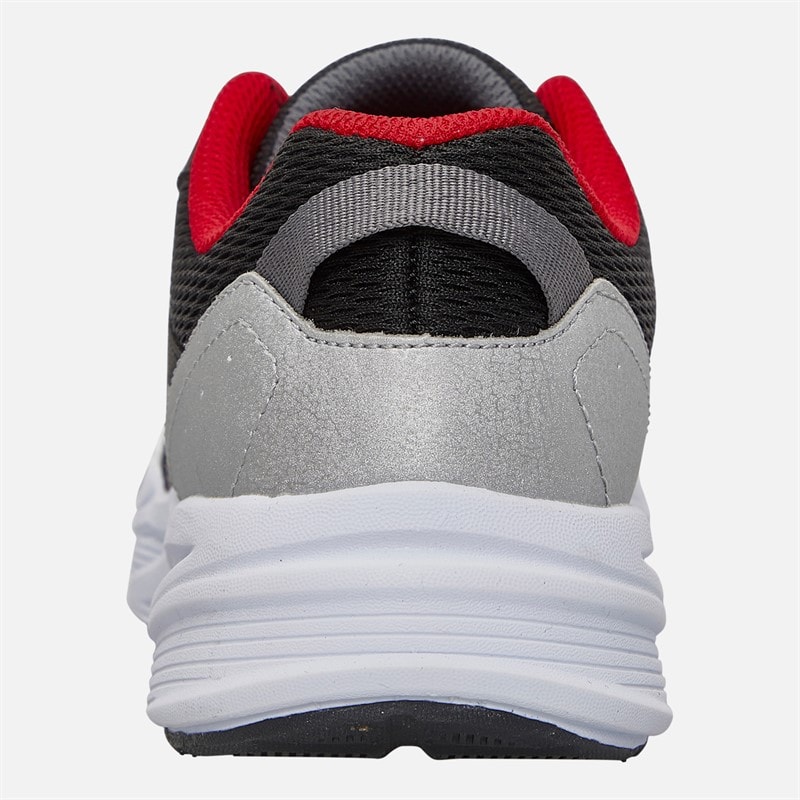 SKECHERS Boys Microspec Tread Cybrex Trainers Black/Silver - Image 3