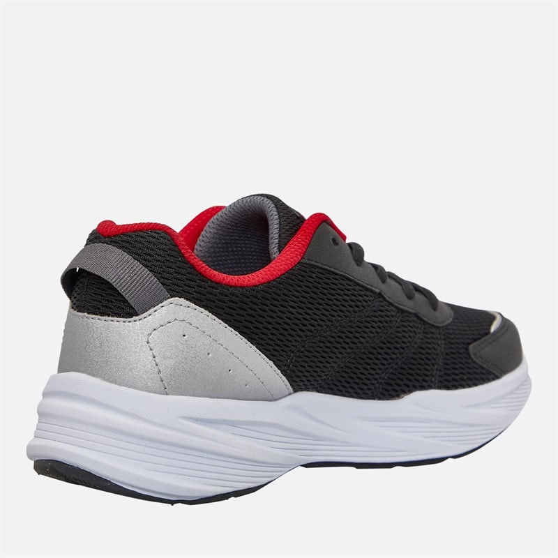 SKECHERS Boys Microspec Tread Cybrex Trainers Black/Silver - Image 5