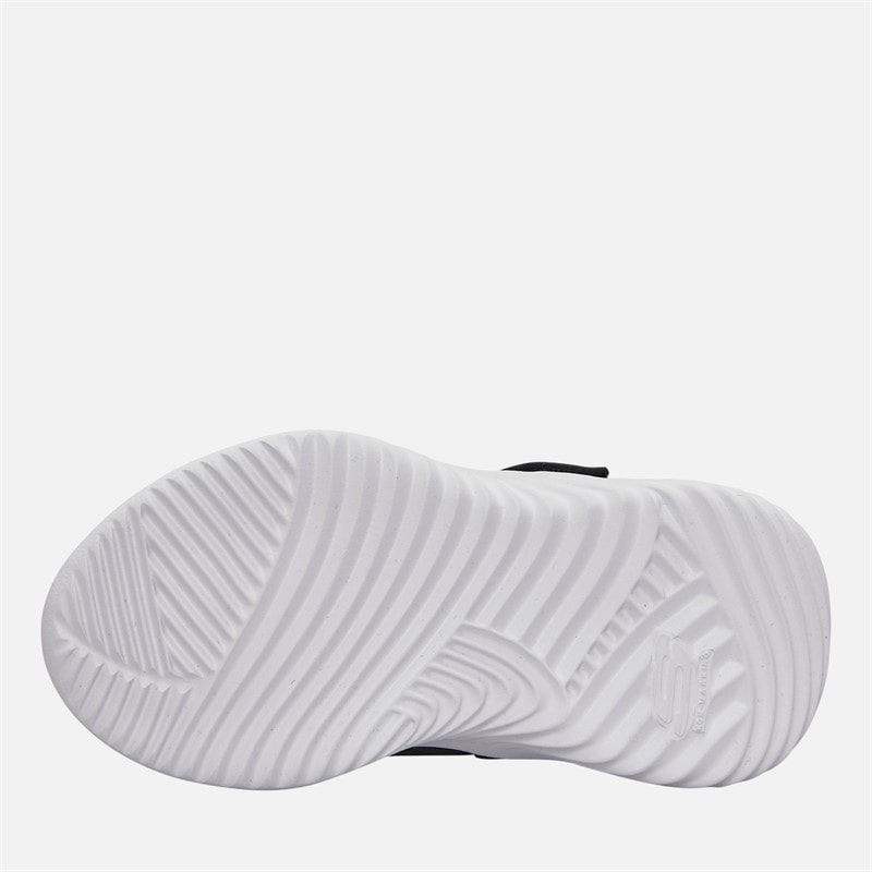 SKECHERS Infant Boys Bounder Techrox Trainers Black/White - Image 2