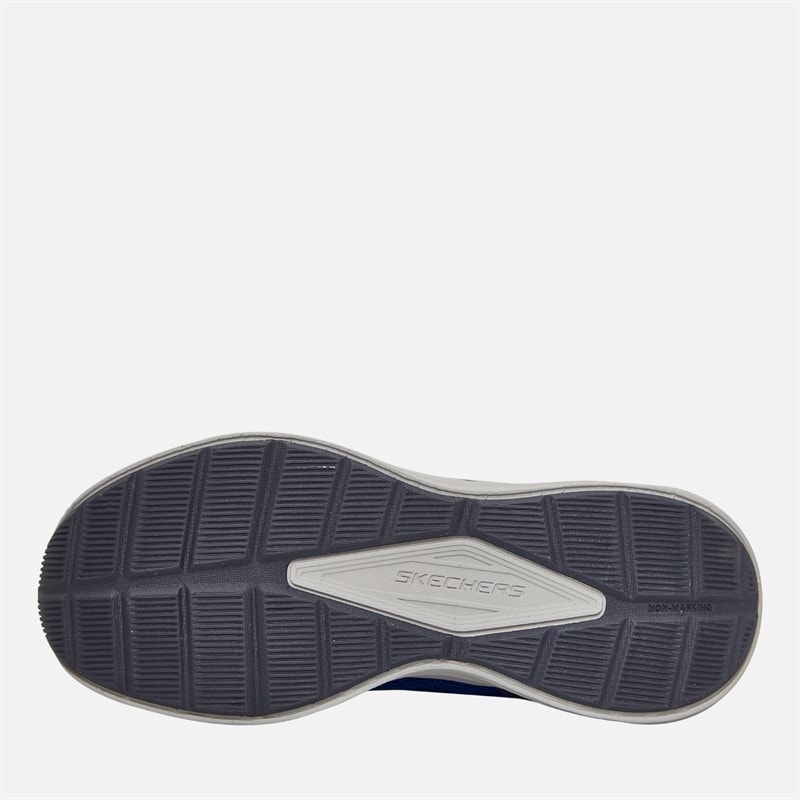 SKECHERS Boys Microspec Tread Cybrex Trainers Blue/Navy - Image 2