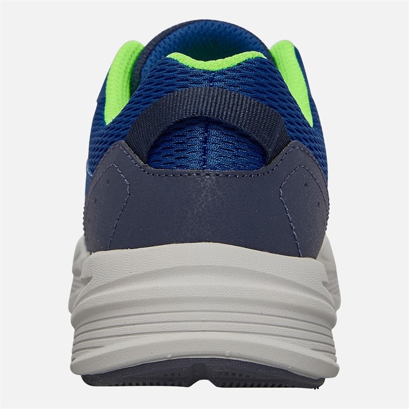SKECHERS Boys Microspec Tread Cybrex Trainers Blue/Navy - Image 3