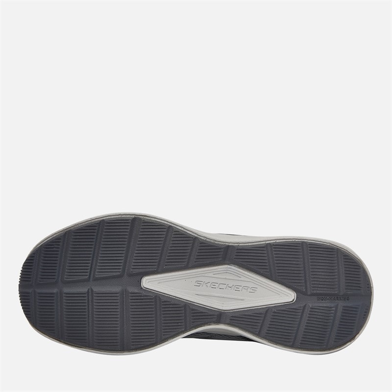 SKECHERS Boys Microspec Tread Cybrex Trainers Grey/Blue - Image 2