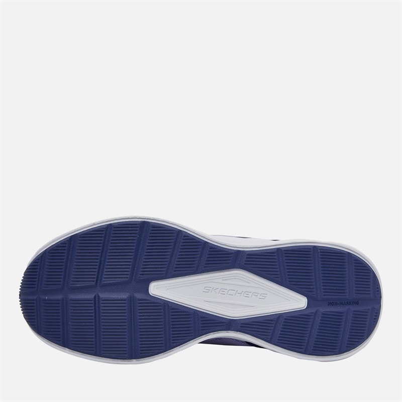 SKECHERS Girls Microspec Tread Extraordinary Ease Trainers Periwinkle/Metallic - Image 2