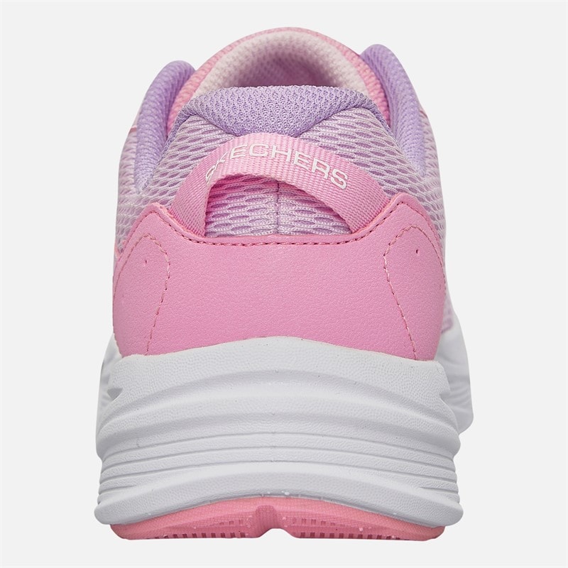 SKECHERS Girls Microspec Tread Extraordinary Ease Trainers Light Pink/Lilac - Image 3
